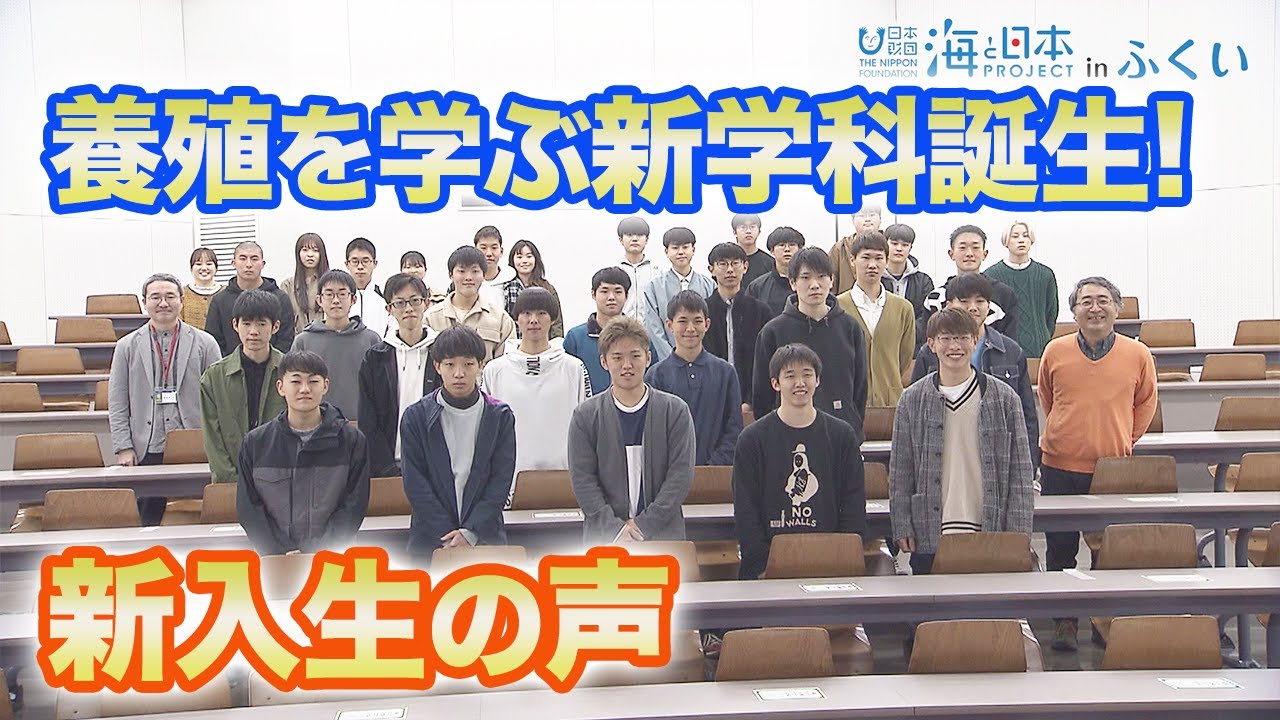 養殖を学ぶ新学科【福井県立大学】！新入生の声 日本財団 海と日本PROJECT in ふくい 2022 #06