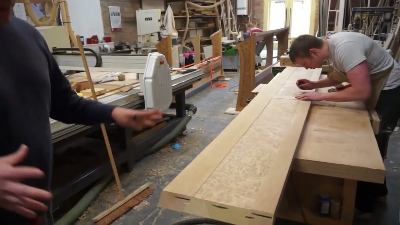 A Visit to Dove Tailors to see Wakefield Cathedral Choir Stalls being made.