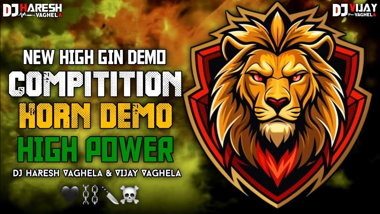 New high gin demo 😈 new compitition horn demo vsr brand+pa brand new gujarati song dj remix #djremix