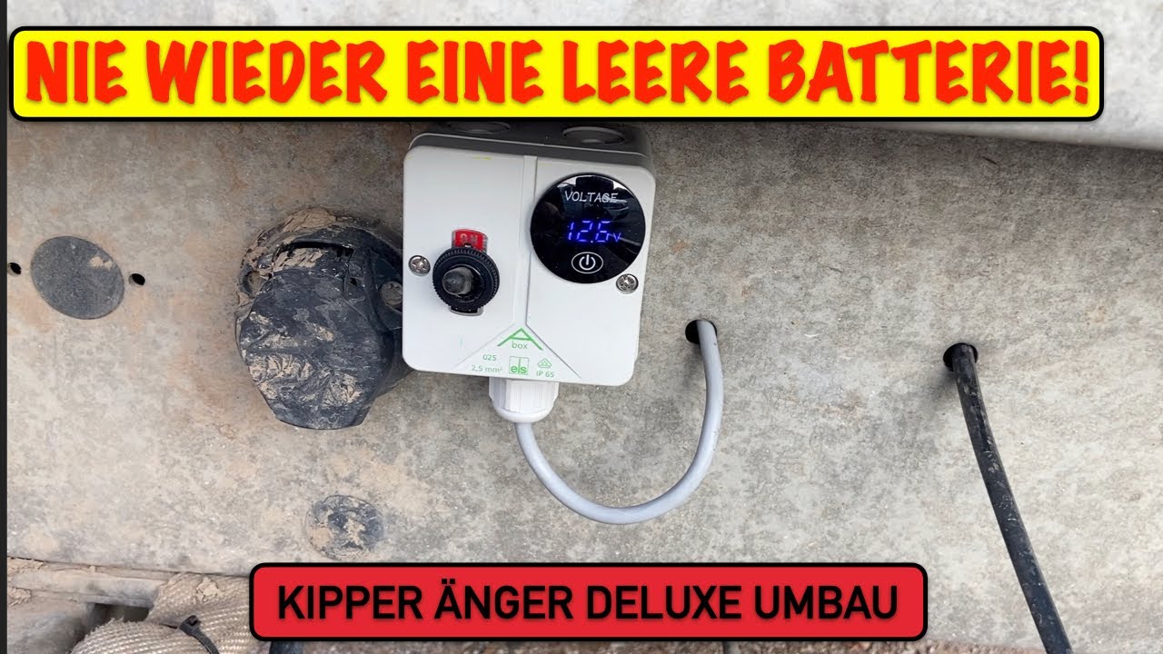 Batterieanzeige für Kipper Anhänger, keine Überraschungen, Die Batterie immer im Blick!