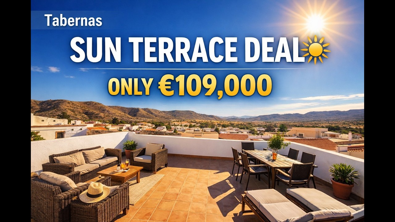 Beautiful 2-Bedroom Town House for Sale in Tabernas | Huge Sun Terrace | Fully Renovated