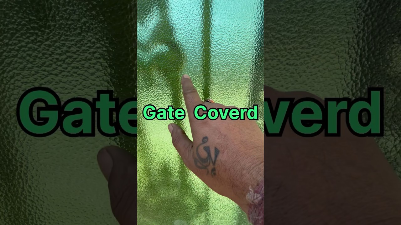 How to cover the gate with polycarbonate sheet। #polycarbonate #sheet #viral