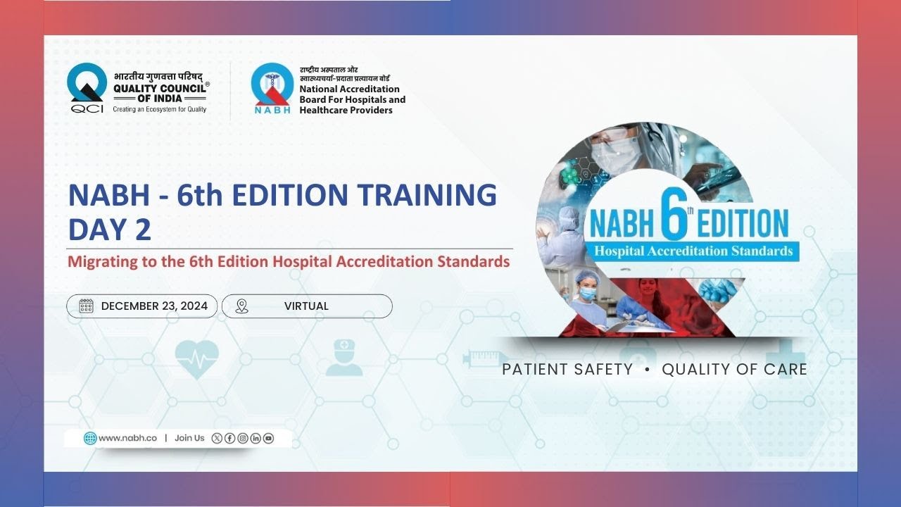 Day 2 Course Recording - Migrating to the NABH 6th Edition Accreditation Standards