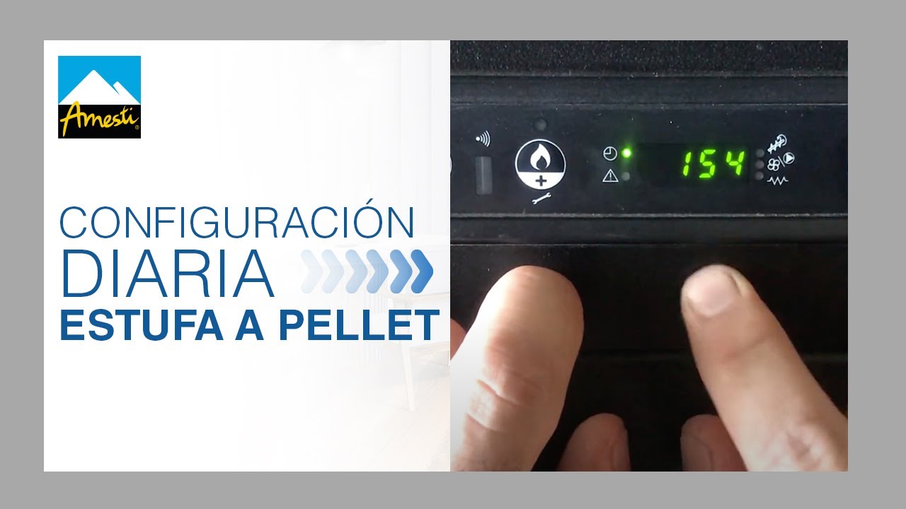 Configuración DIARIA ⚙️ - Estufa a Pellet Milano Amesti
