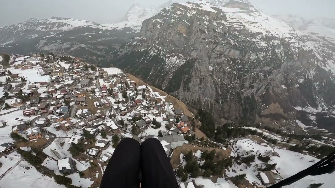 Speed Flying Lauterbrunnen Valley - Switzerland