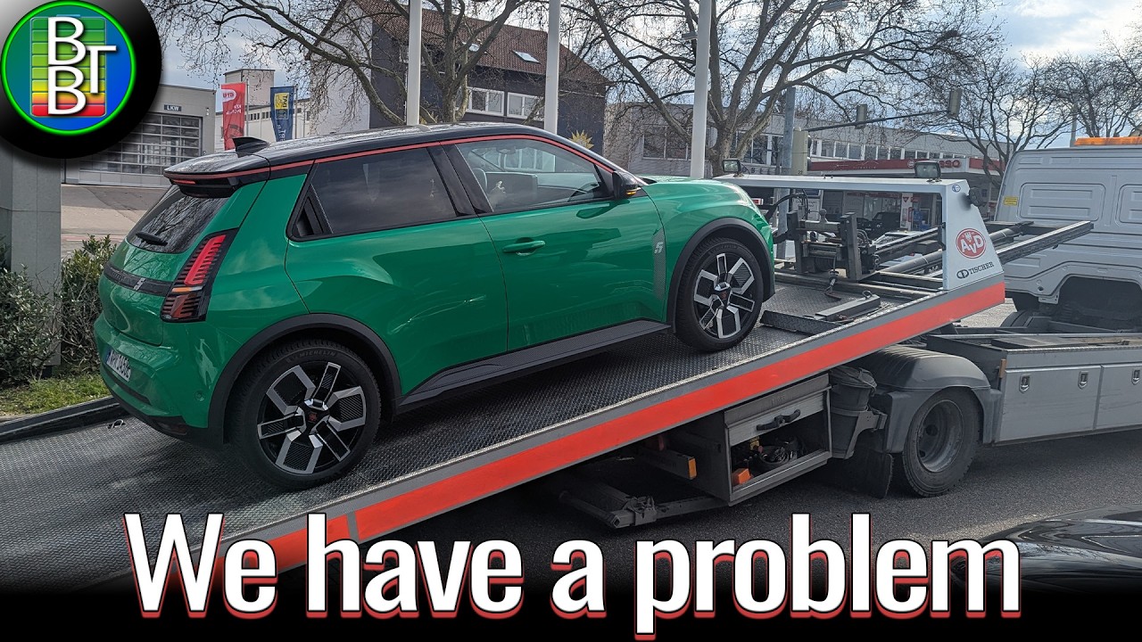 Видеоблог EP63 - Поломка Renault 5 на трассе 😳 Неисправность электромобиля, буксировка и 350-кило...
