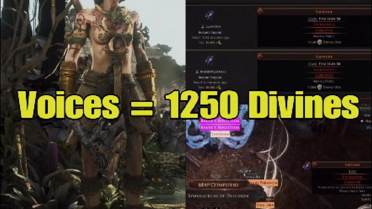Path of Exile 2 Voices Drop Location Worth 1250 Divines or 9 Mirrors in Standard Simulacrum PS5