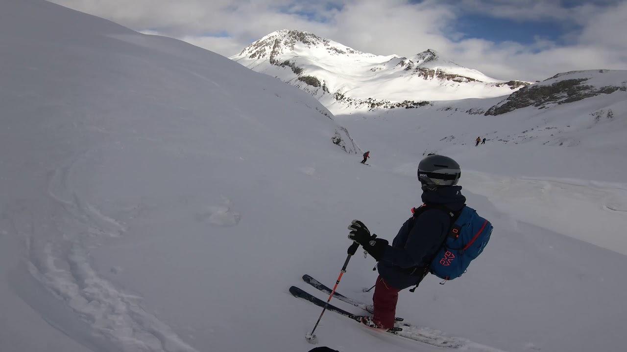 Valluga North into Pazieltal and Stuben Albona into Maroital and Verwall