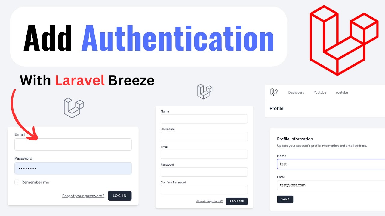 Добавьте аутентификацию (вход и регистрация) с помощью Laravel Breeze 😎
