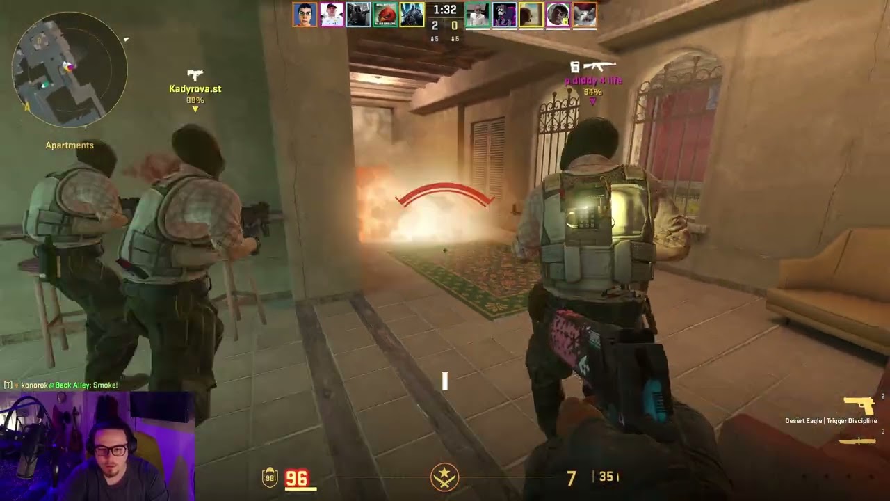 CS2 Competitive - Mirage (Episode 204) [1440p 60fps]