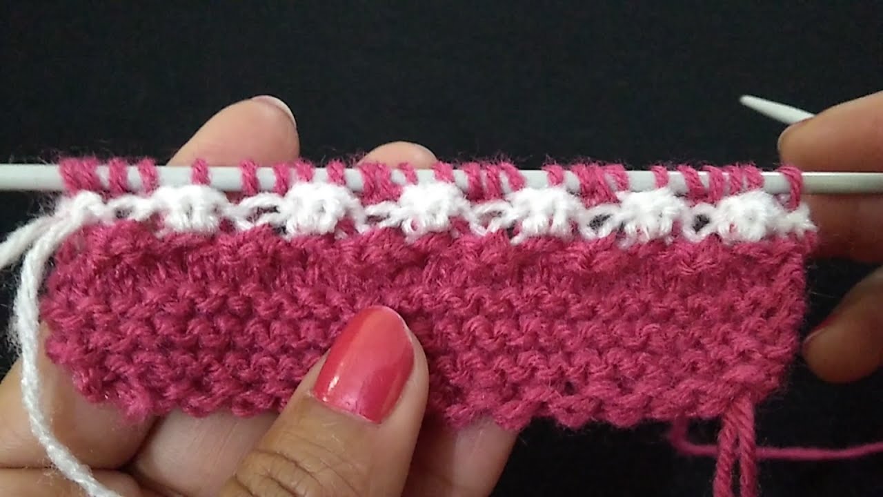 Two Colour Knitting Pattern