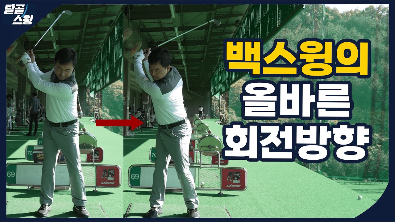 탈골스윙- 백돌이에게 흔하게 보이는 역피봇 백스윙 교정방법!