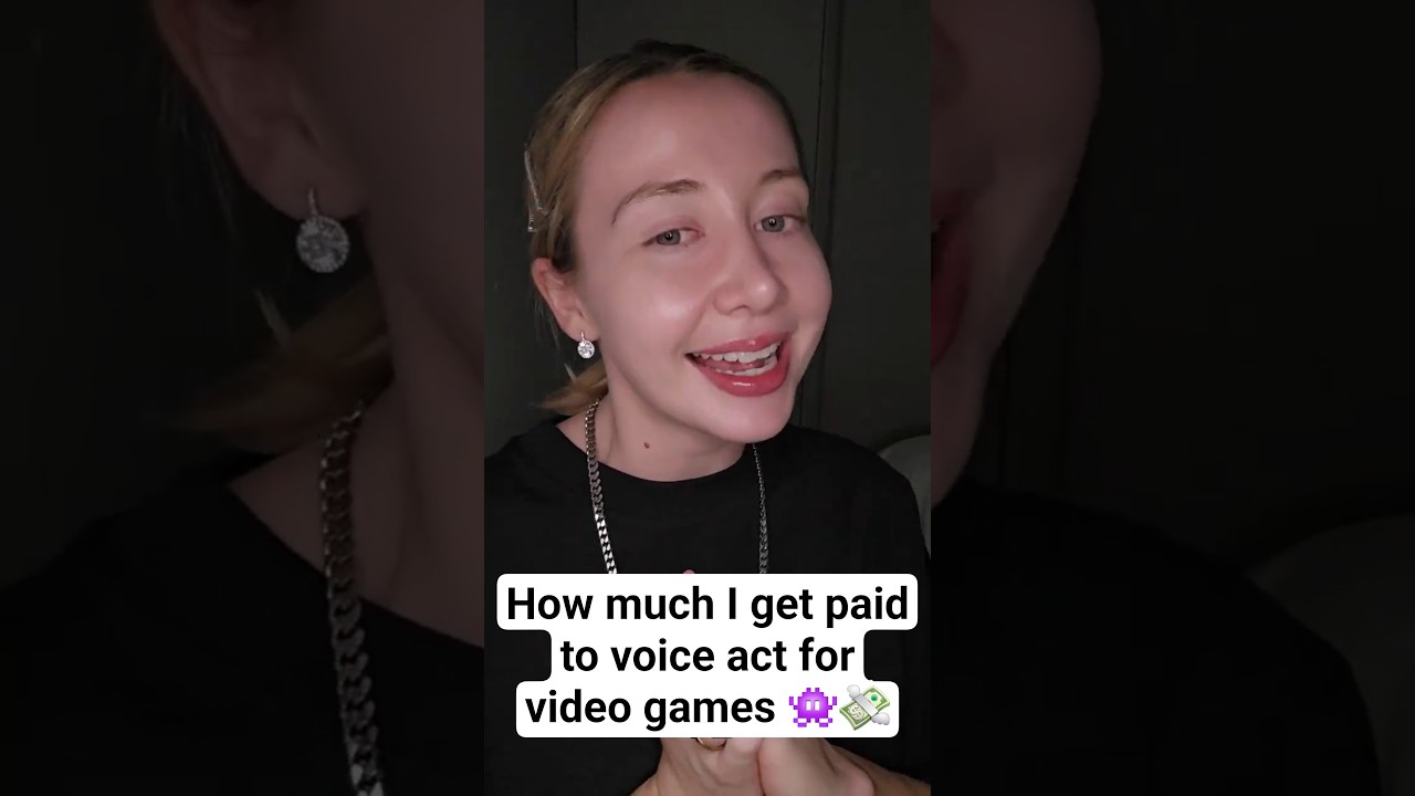 how much I get paid as a video game voice actor 👾 💴 #voiceactor #voiceover #voiceacting #anime #성우