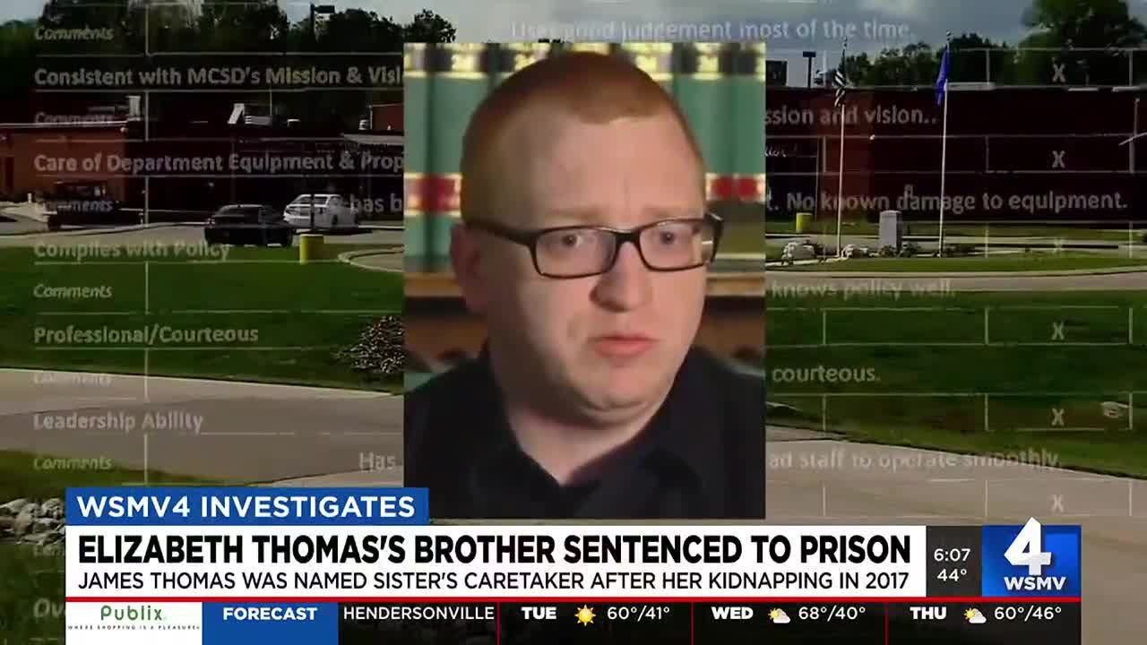Elizabeth Thomas' brother sentenced to prison