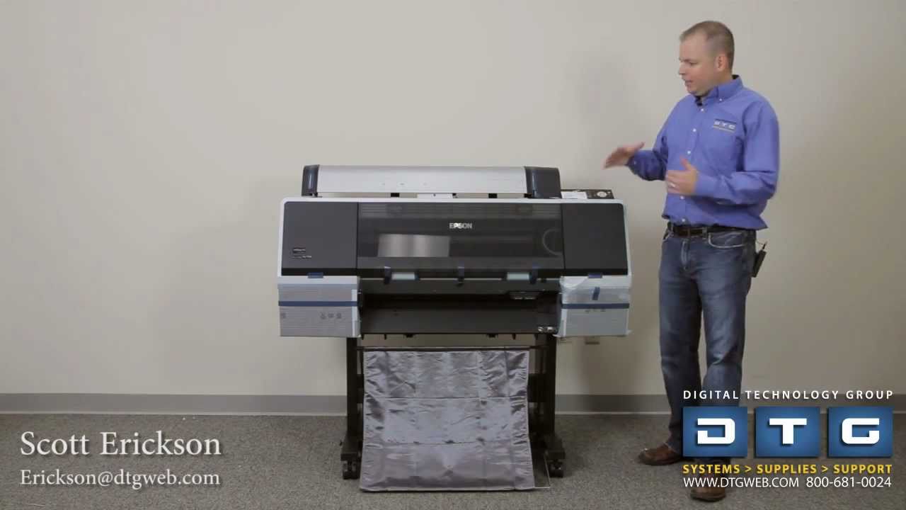 Setup and installation of the Epson Stylus Pro 7700 part 1