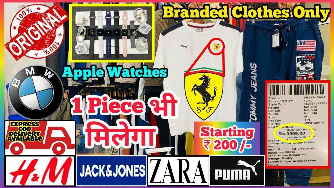 ₹ 200 🔥Cheapest Branded Retail & Wholesale | COD Clothes Shop in Mumbai |Zara, H&M, Nike, Puma,NASA