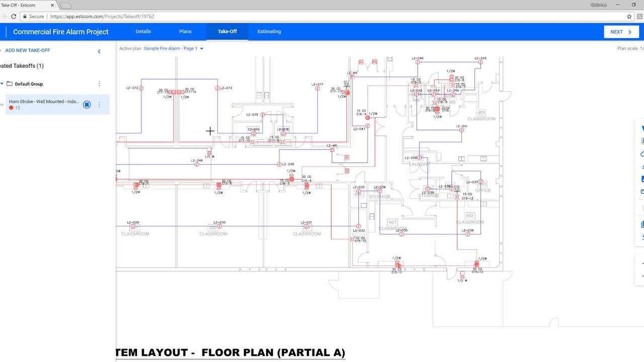 Esticom Guided Tour - How to Estimate a Fire Alarm Project