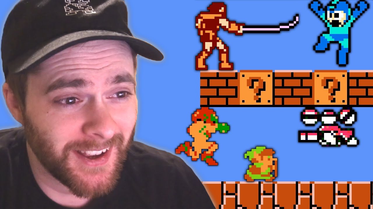 Mario Speedrunner Plays Super Mario Crossover for the First Time