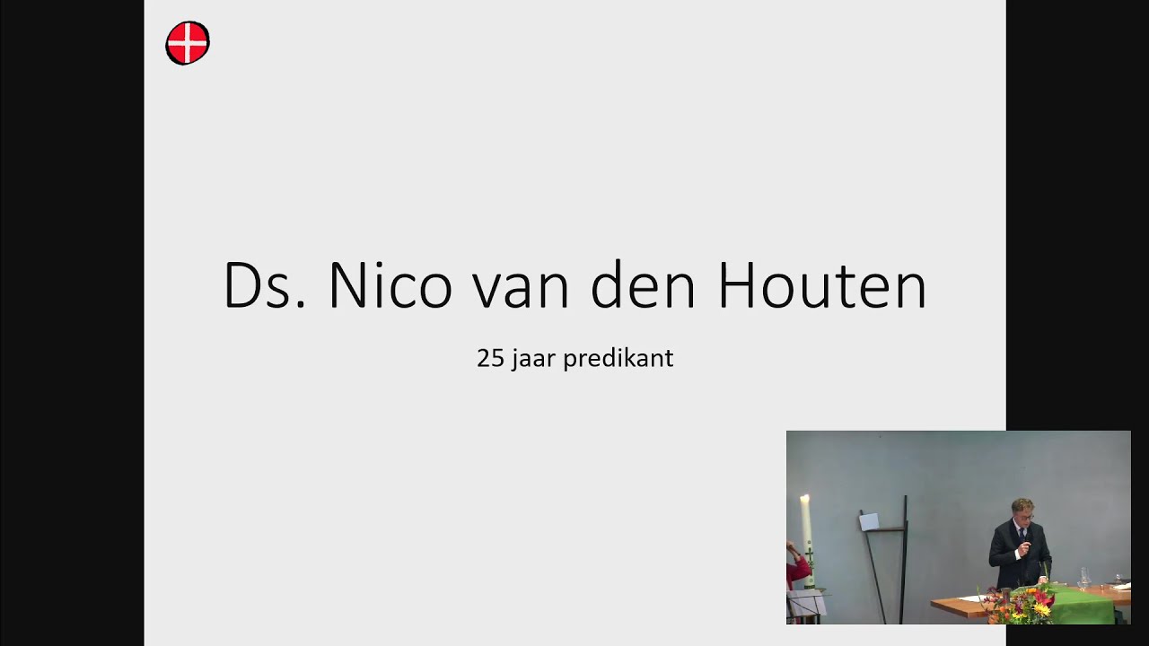 Kleopasgemeente 25-jarig Predikantjubileum Ds. N.W. van den Houten