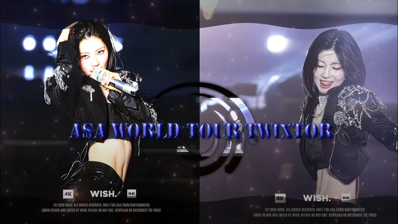 Asa world tour 4k twixtor (sheesh and clik clak)