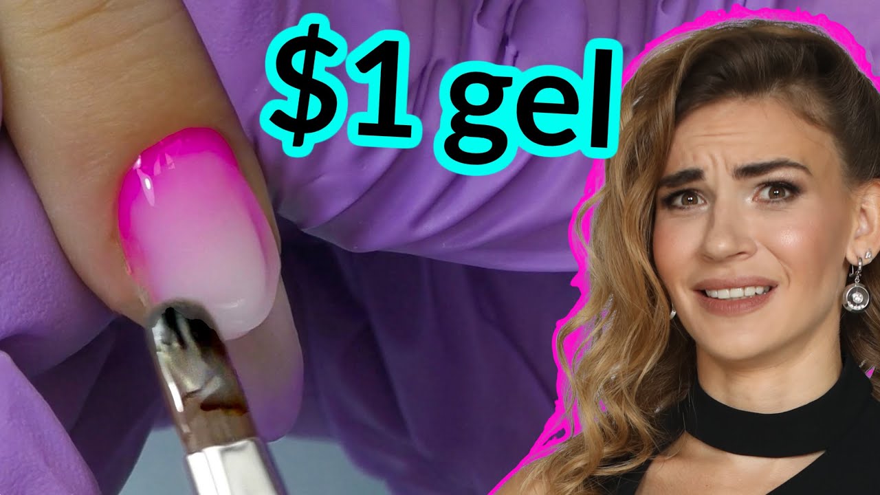 Trying THE CHEAPEST Gel Polish Kit on Amazon | $1 gel nail polish