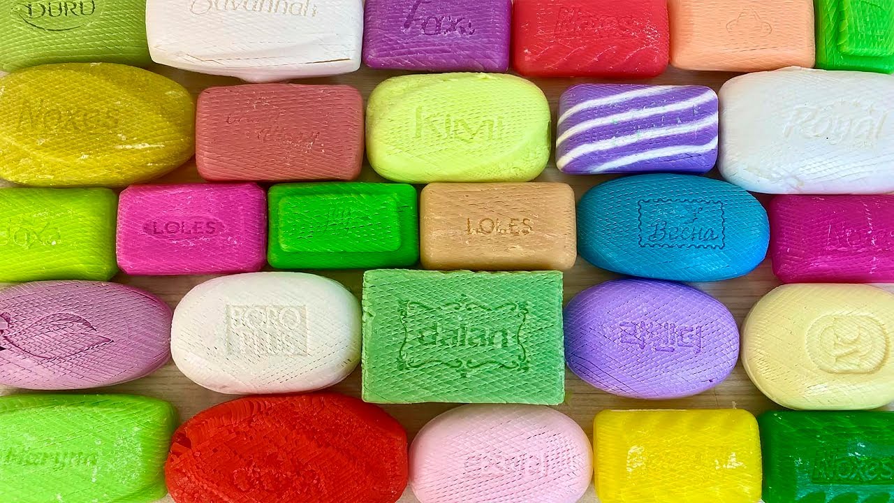 ⭐ASMR ⭐ Cutting diamond soap. Резка ромбиков. Satisfying soap video.