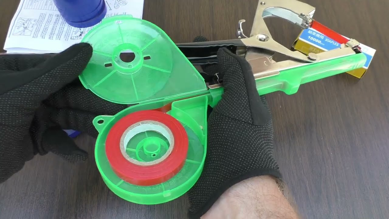 Автоматический СТЕПЛЕР для подвязки растений с AliExpress