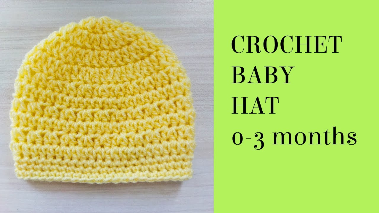 How To Crochet Cute Baby Hat / Size 0-3 Months / Step-by-Step Tutorial 🌟🧡