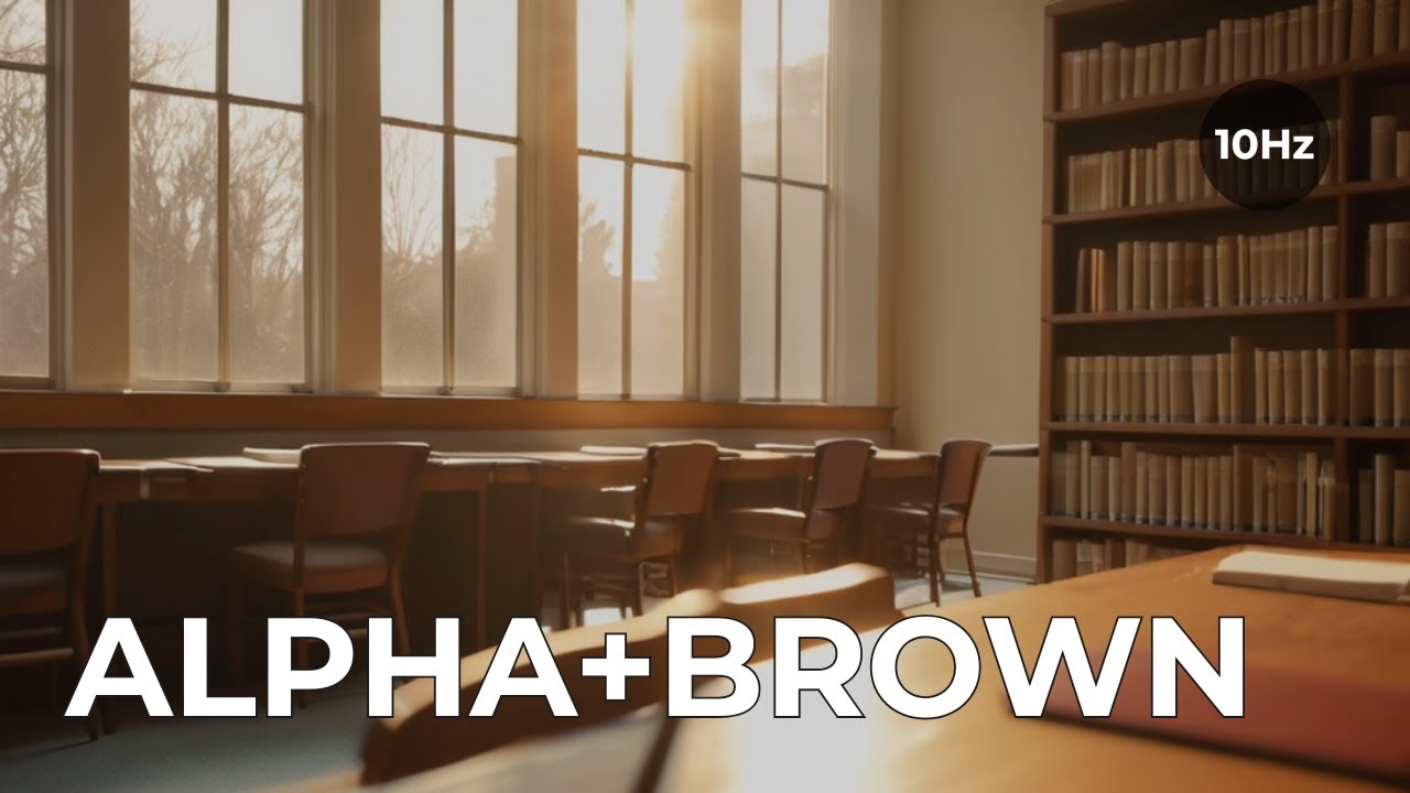 Study Without Distractions (4 Hours) | Alpha Waves & Brown Noise (10Hz)
