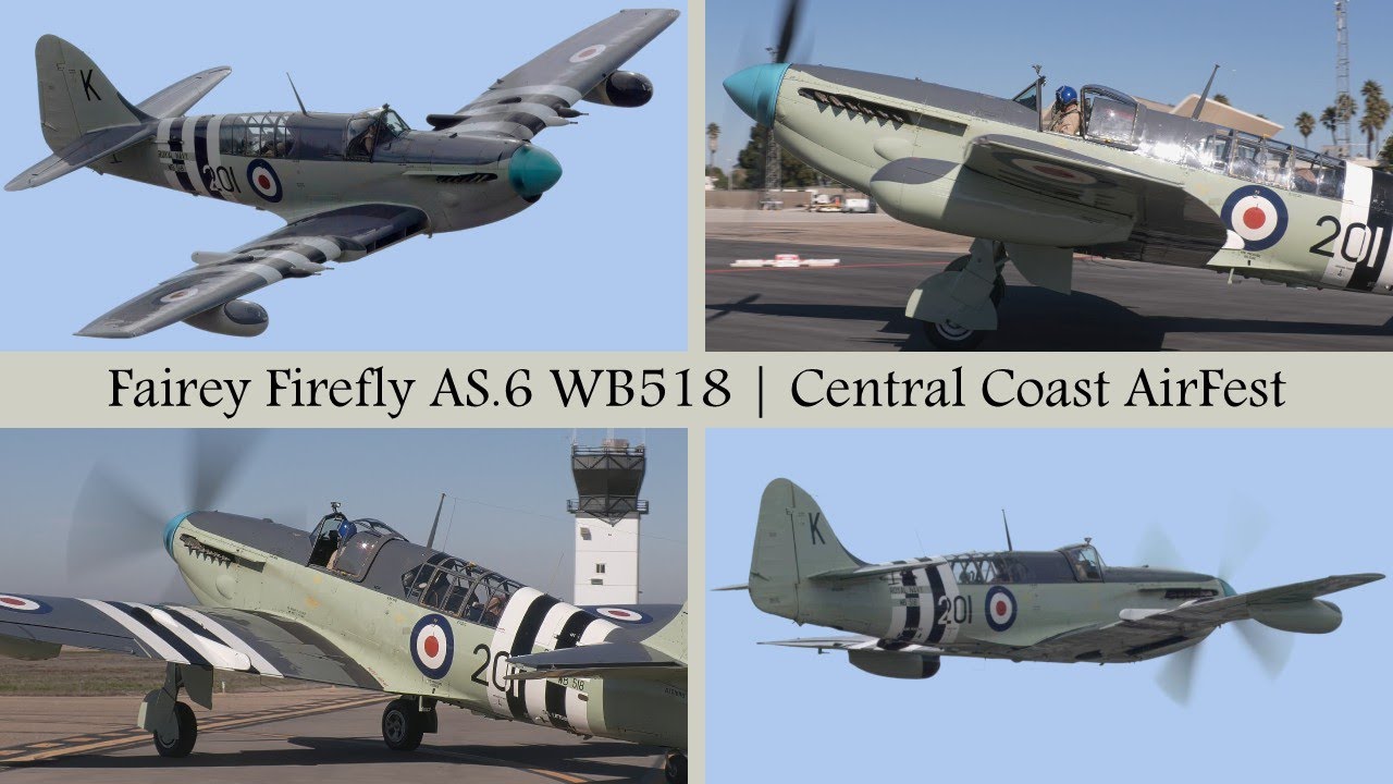 Прекрасно отреставрированный Fairey Firefly AS.6 | Central Coast AirFest