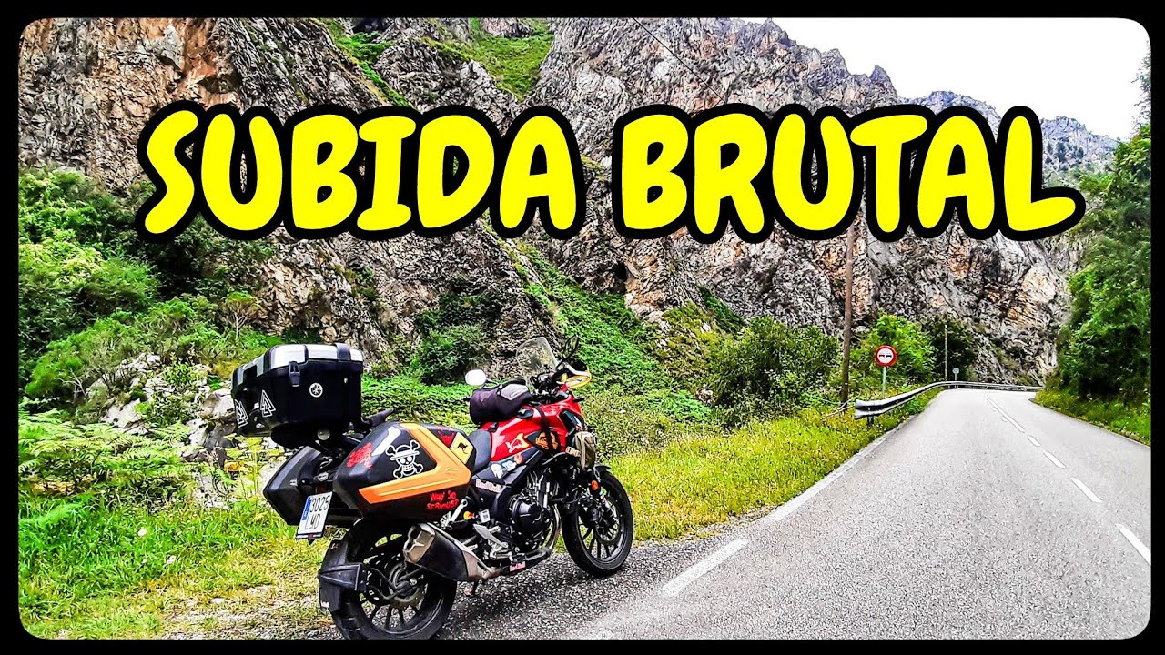 Casi me MATO en un puerto de ASTURIAS con la moto. 😂