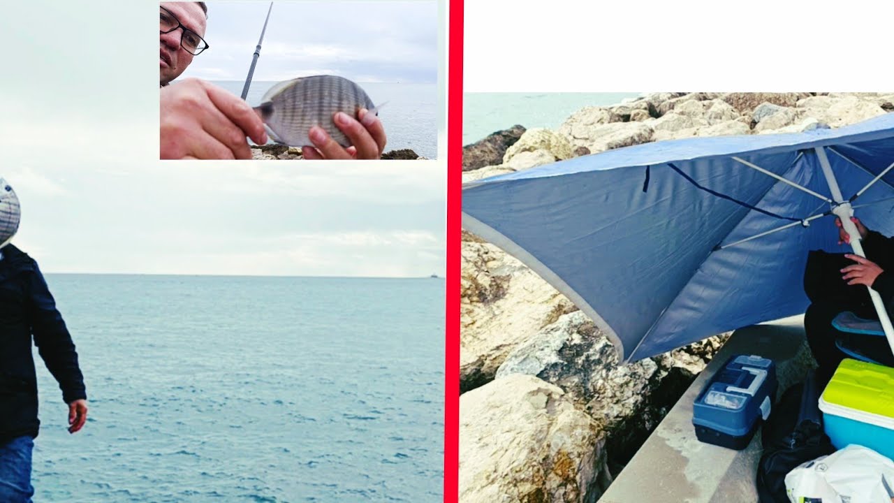 PESCARIA EM LISBOA PORTUGAL COM UM FRIO INTENSO E MUITA CHUVA 🇵🇹☔#pesca #fish 