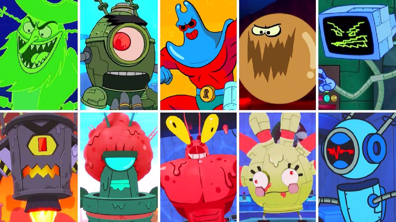 SpongeBob: Patty Pursuit 1 + 2 - All Bosses