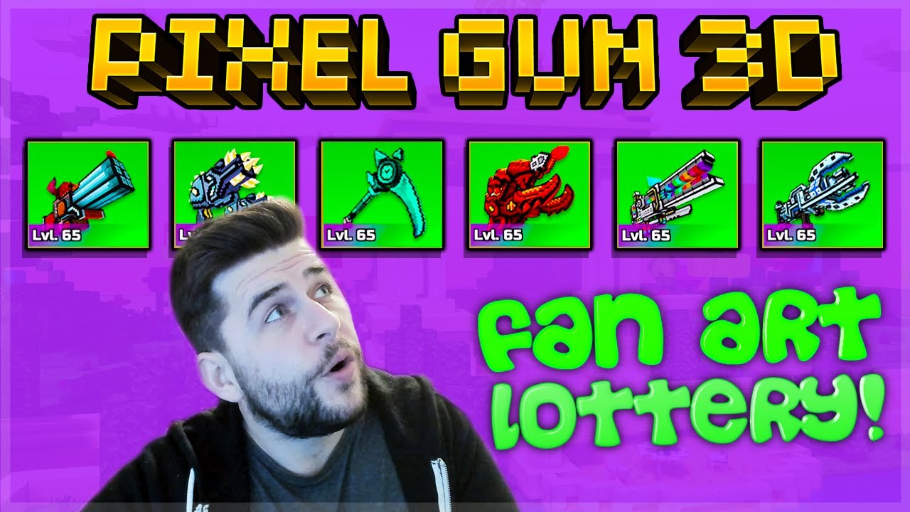 CRAFTING ALL FAN ART LOTTERY WEAPONS WAS A GOOD IDEA! Pixel Gun 3D
