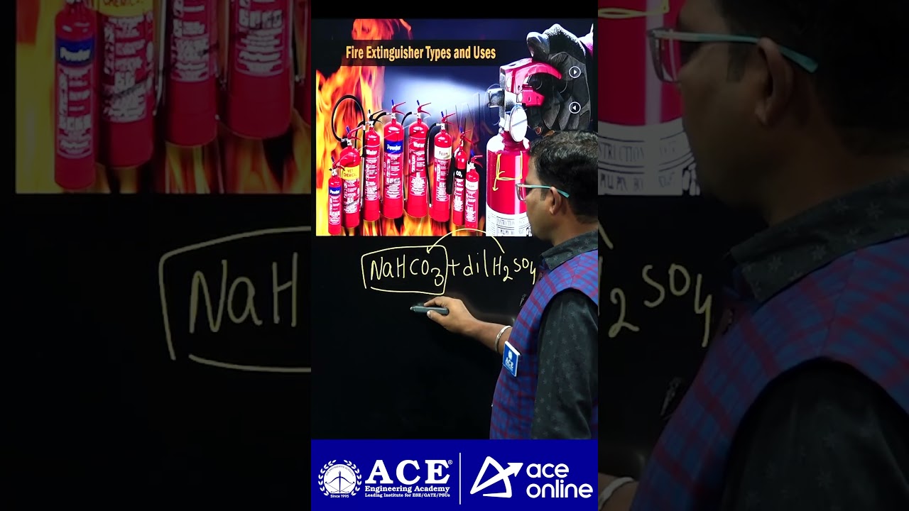 RRB JE/SSC JE: General Science PYQs | The #gas used as an #fireextinguisher | #aceonline