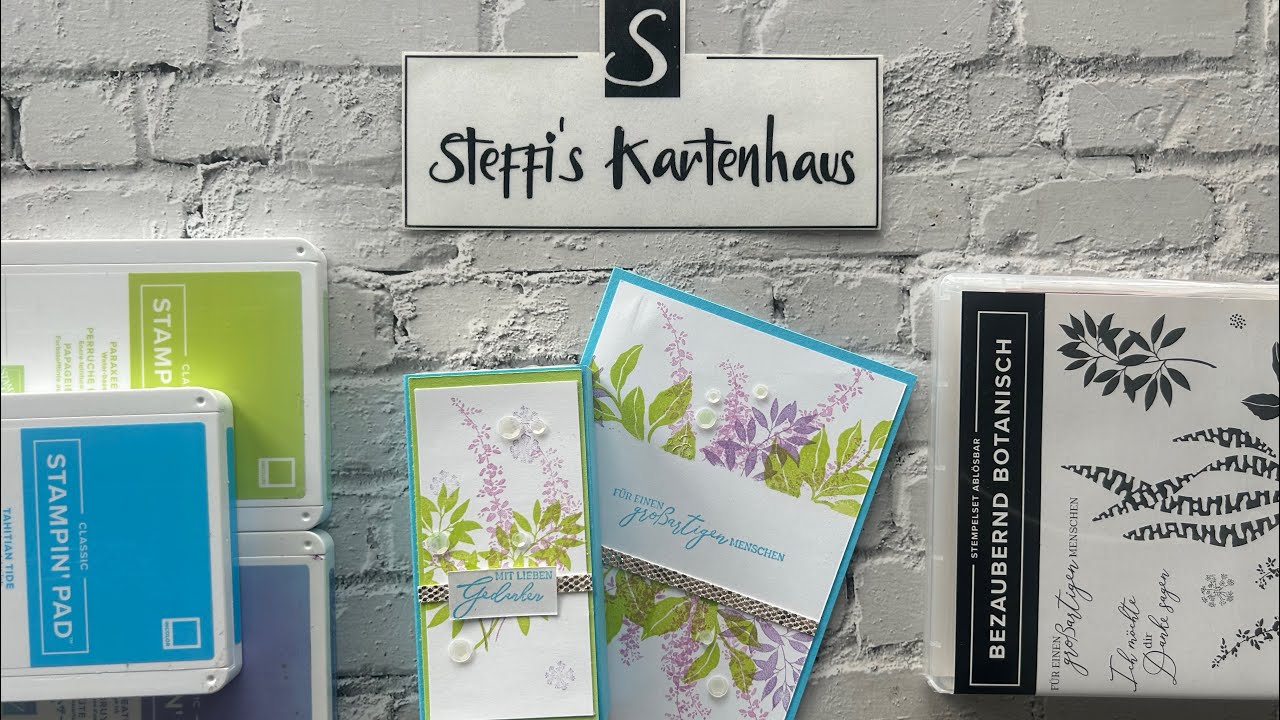 Maskiertechnik ganz einfach mit dem Set BEZAUBERND BOTANISCH STAMPIN UP