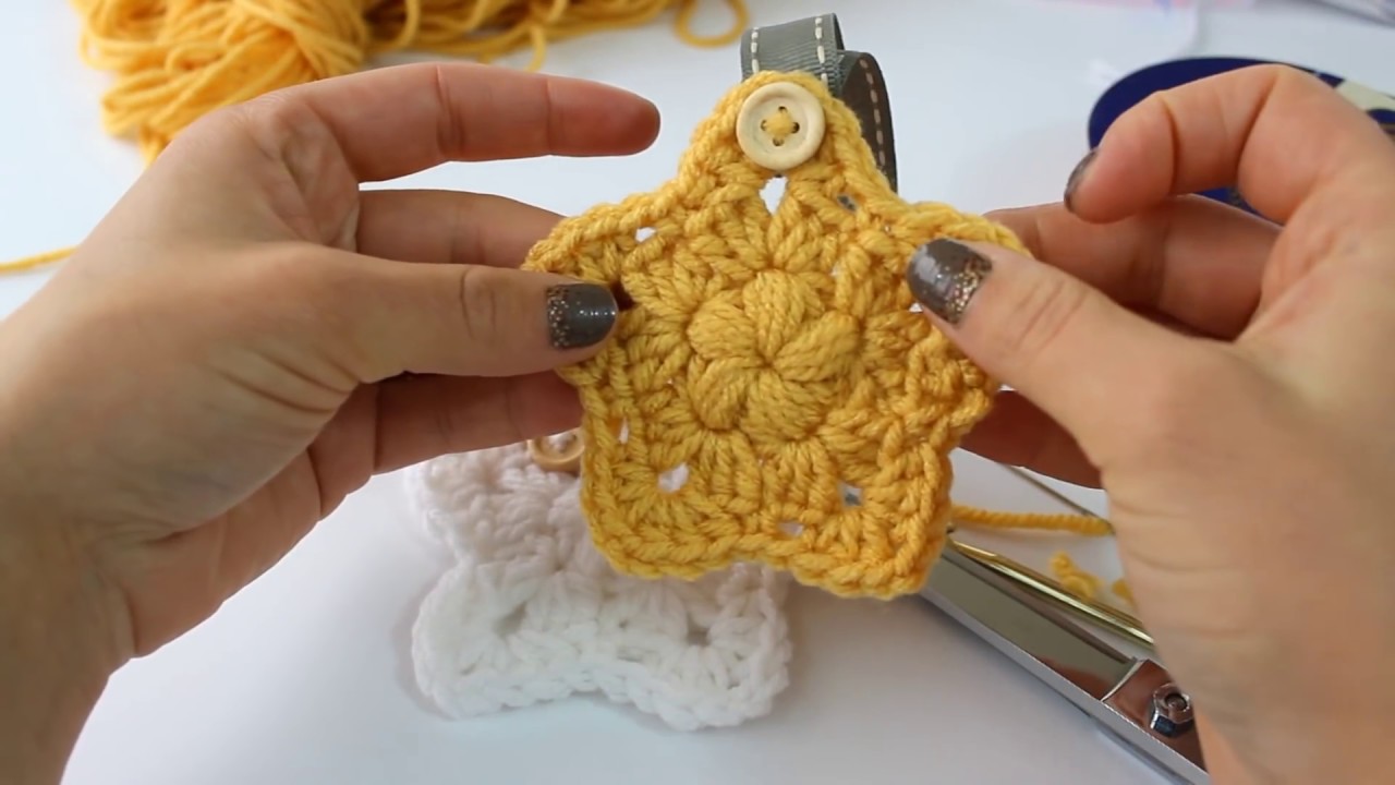 How To Crochet An Easy Puff Stitch Star | Crochet Star Ornament | star decoration