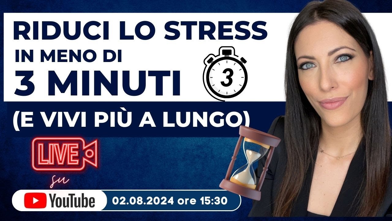 Riduci lo stress in meno di 3 minuti (e vivi più a lungo)