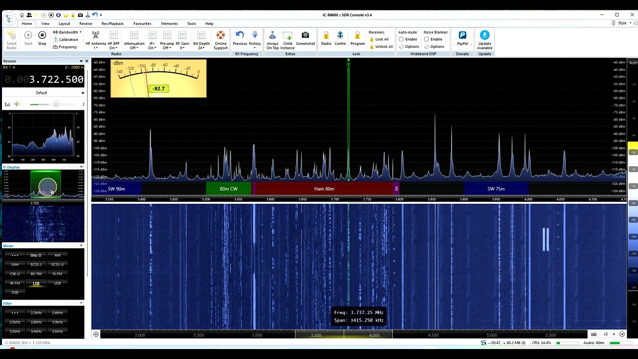 testing a diamond D303 multi band rx antenna against an hf rx loop on low band hf