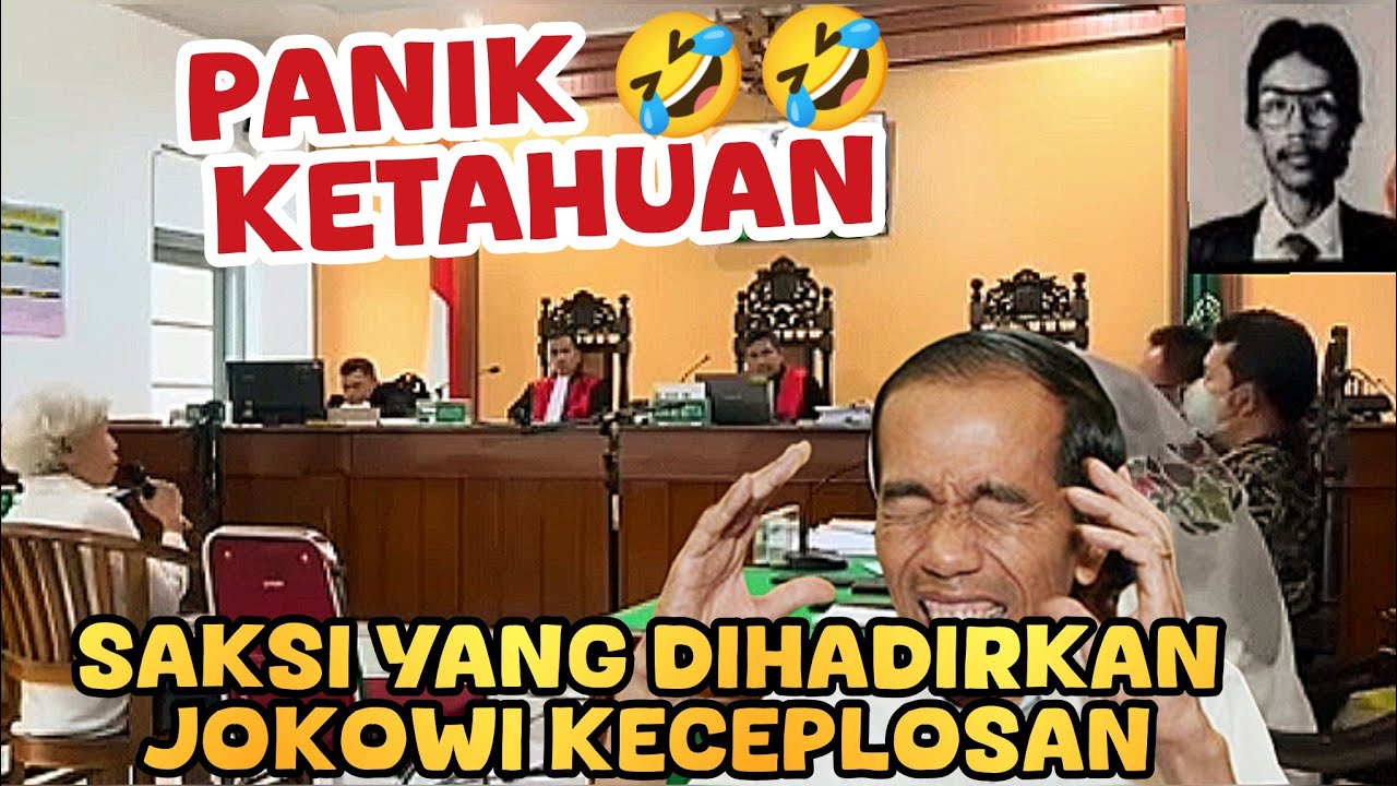 Gempar !!Saksi Jokowi kepleset ngomong didepan Hakim