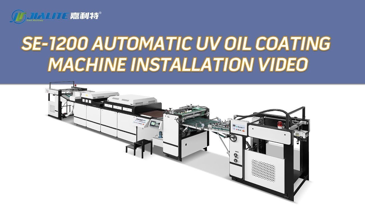 SE-1200 Automatic UV Oil Coating Machine with Air Knife