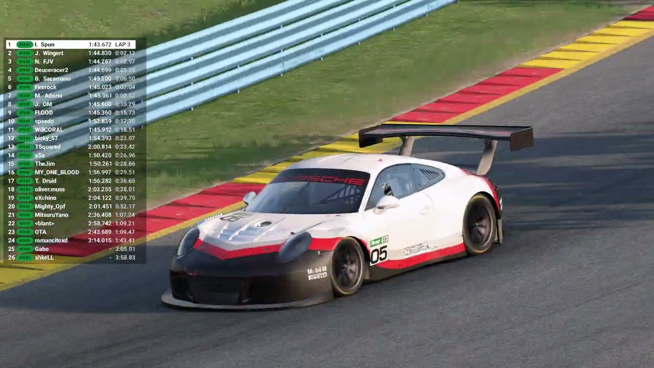 AMS 2 - Benlow - Watkins Glen - GT3 Gen1 - 25th to 5th