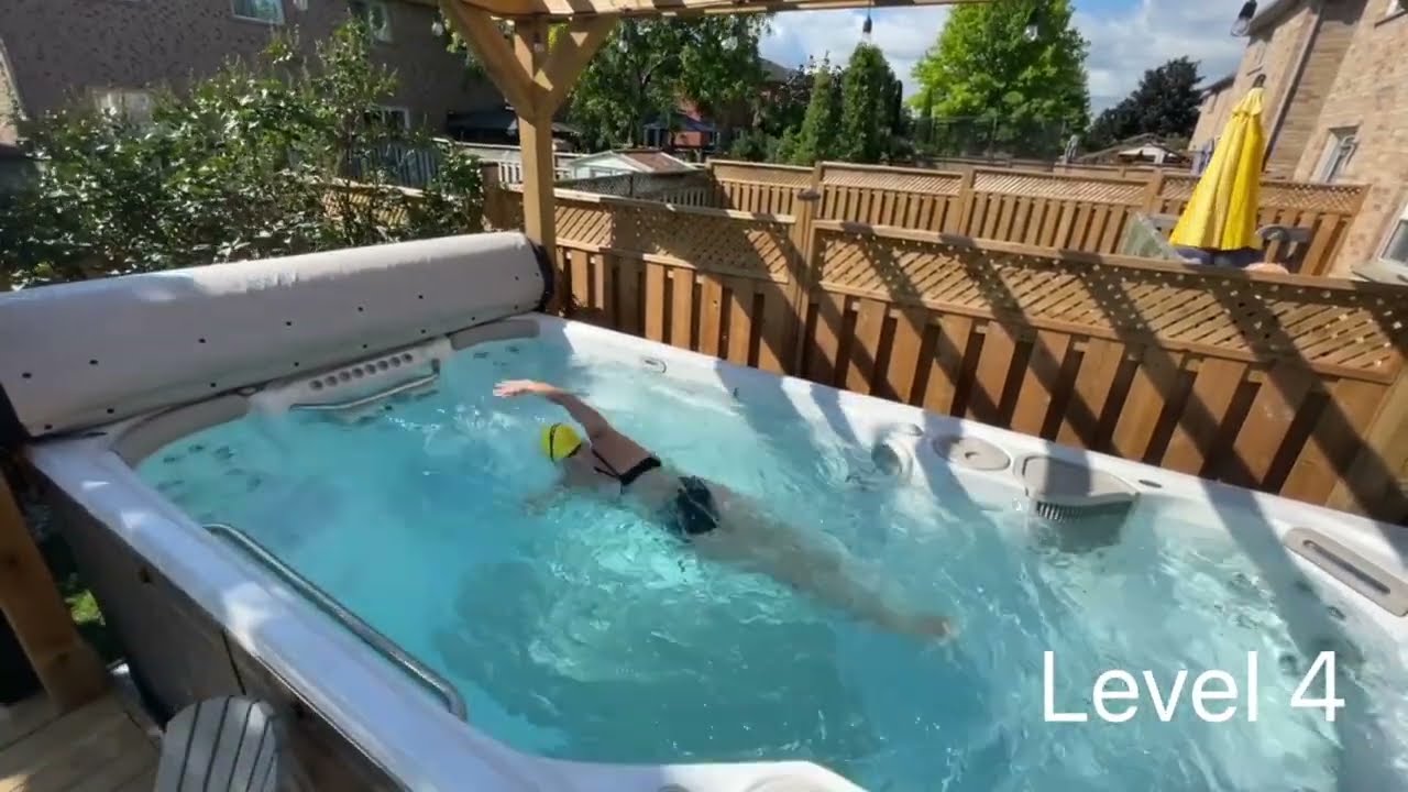 Com'&egrave; nuotare in una minipiscina Hydropool modello Trainer Livello 4 e 5