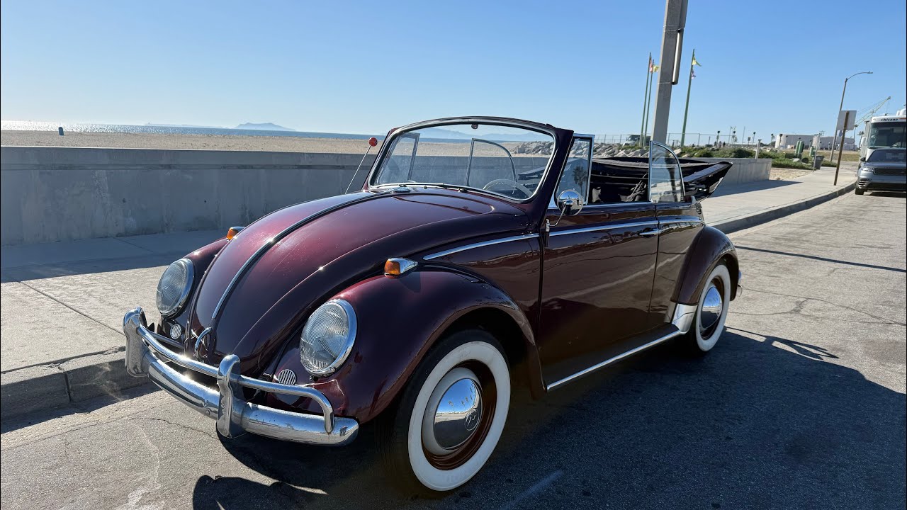 Кабриолет Volkswagen 1965 года, первая поездка на пляж!!