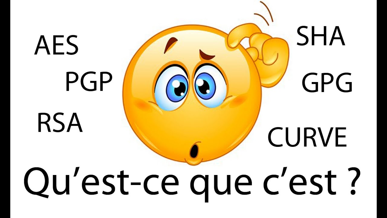 AES RSA PGP GPG SHA - Qu'est-ce que c'est ?