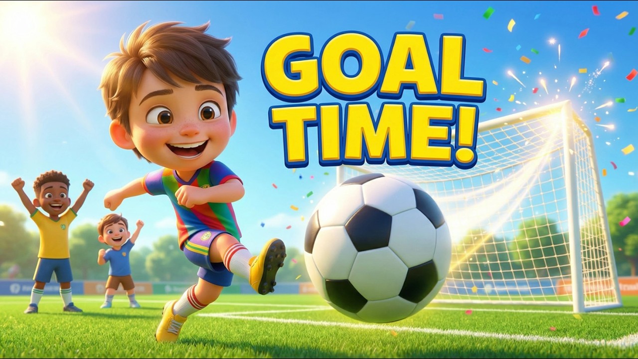 GOAL GOAL GO! ⚽ Kids Soccer Song | Fun Sports Rhyme for Children