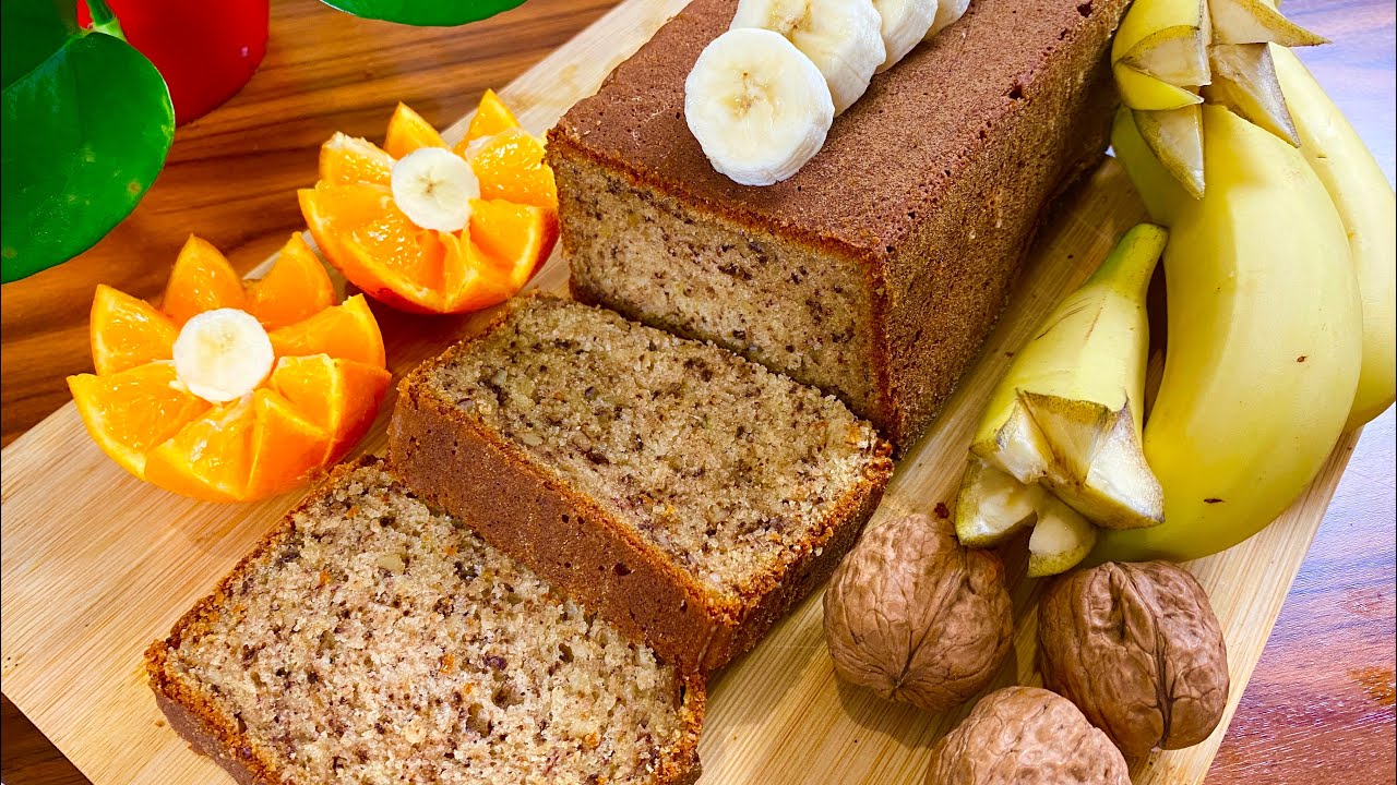 کیک موز و گردو(کیله و چارمغز) Banana cake with walnuts is very tasty and easy  Recipe