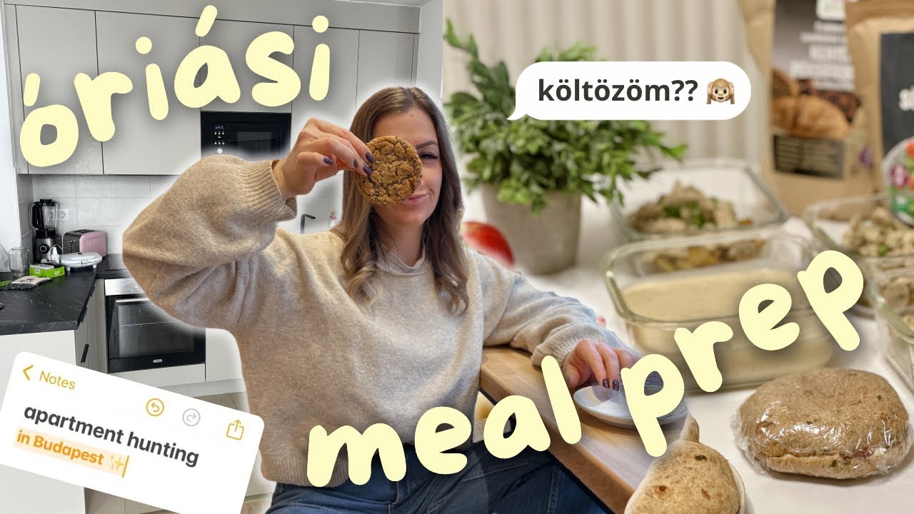EGÉSZSÉGES MEAL PREP 🍏 házi ginger shot + lakásnéző Budapesten!! 🙉