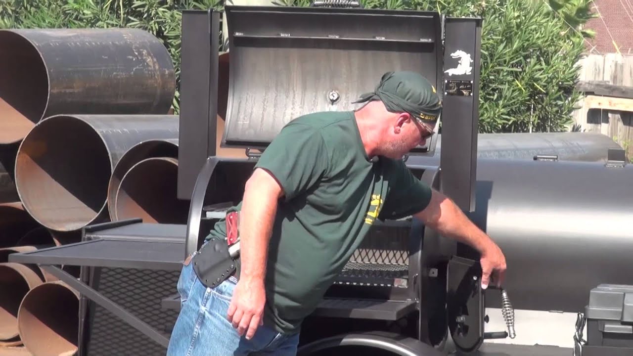 Gator Pit of Texas custom Falcon Smoker
