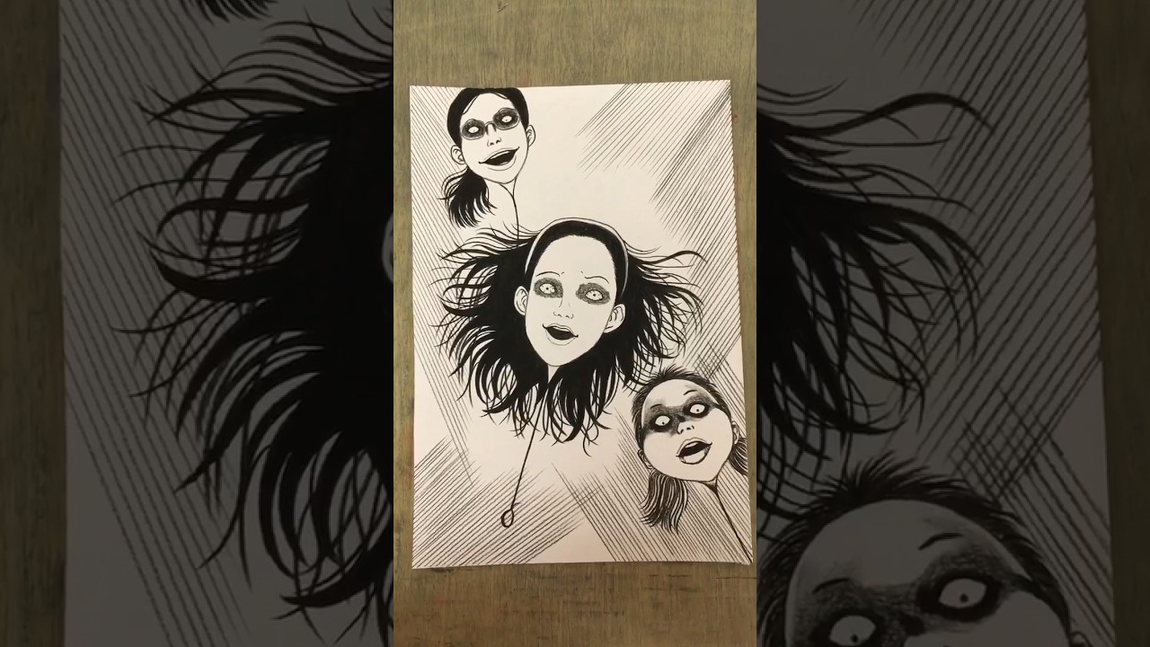 draw Junji Ito's comics -Human Head Balloon